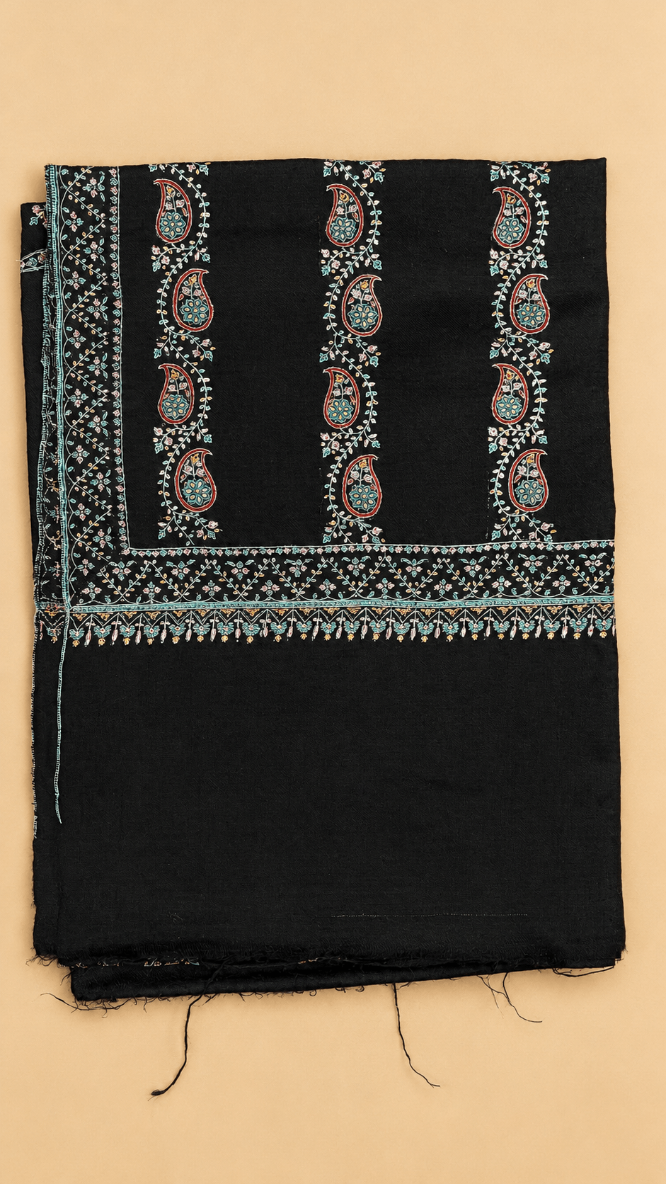 Silk Embroidery Pashmina Shawl