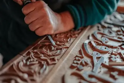 Kashmir Walnut Wood Carving
